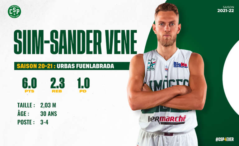El Limoges anuncia el fichaje de Siim-Sander Vene