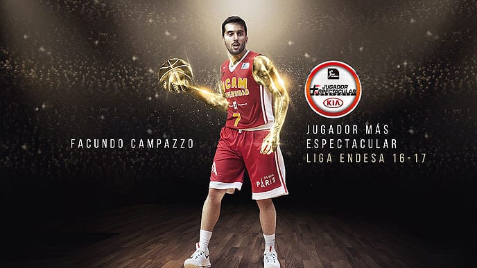 Facundo Campazzo, Jugador Más Espectacular KIA de la Liga Endesa 2016-17