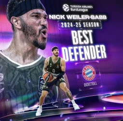 Nick Weiler-Babb, mejor defensor de la EuroLeague 2024/25