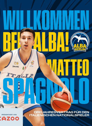 El ALBA Berlín anuncia el fichaje de Matteo Spagnolo