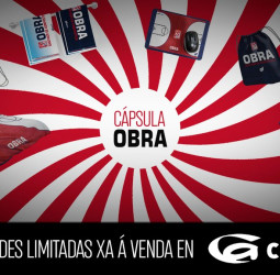 El Monbus Obradoiro lanza una colección cápsula de nuevos productos obradoiristas con unidades limitadas