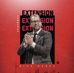 Los Raptors anuncian la renovación de su entrenador Nick Nurse