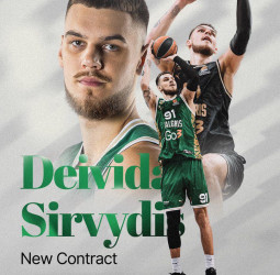 El Zalgiris Kaunas anuncia la renovación de Deividas Sirvydis