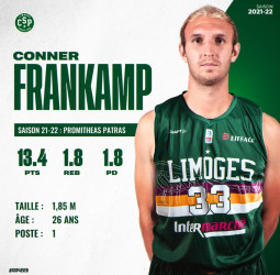 Conner Frankamp refuerza al Limoges para los playoffs