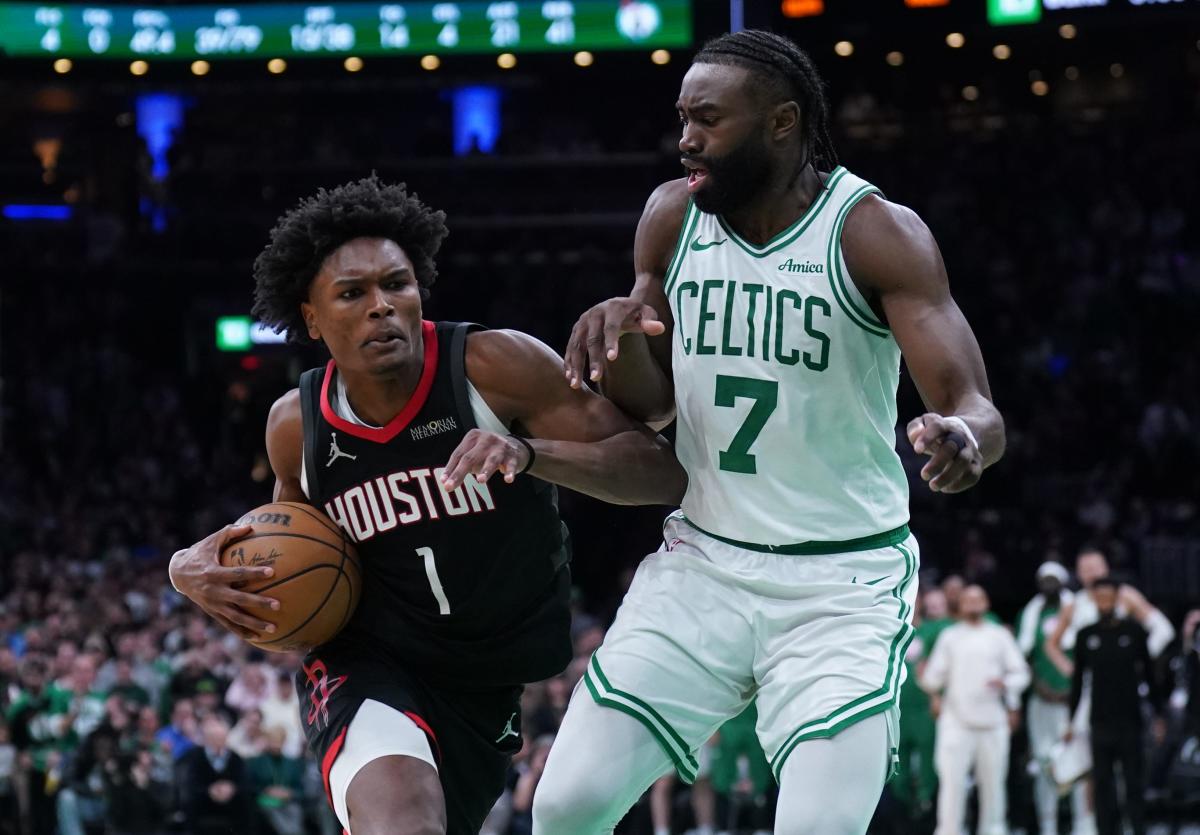 Brooks y Amen Thompson hacen enmudecer el TD Garden, 114-112