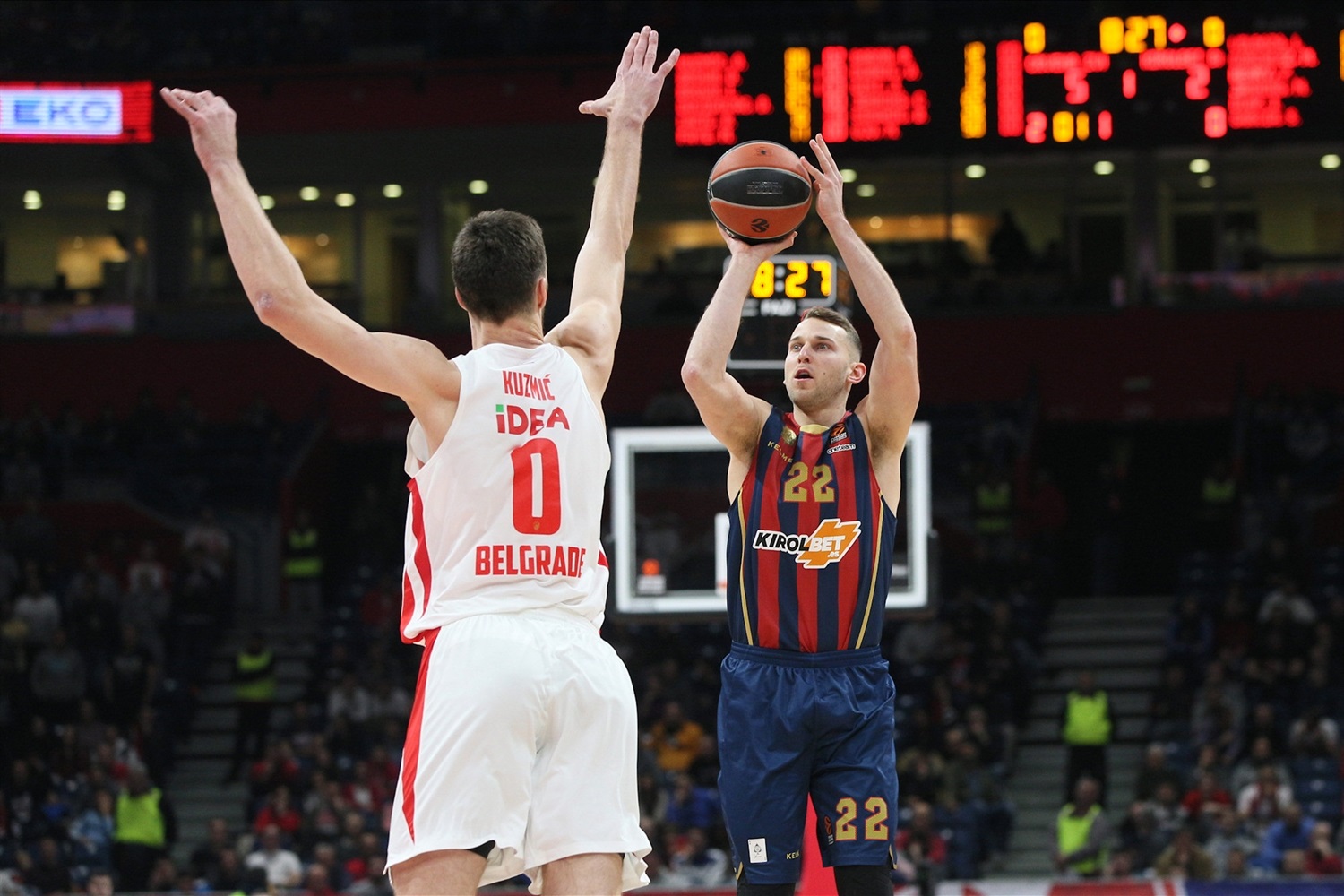 KIROLBET Baskonia se lleva la victoria en Belgrado (64-72)