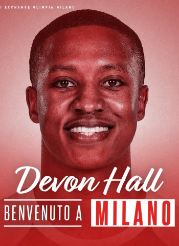 Devon Hall, nuevo jugador del Armani Milán