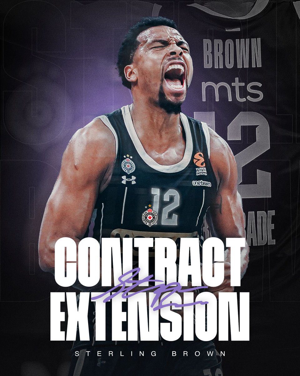 Sterling Brown renueva con el Partizan