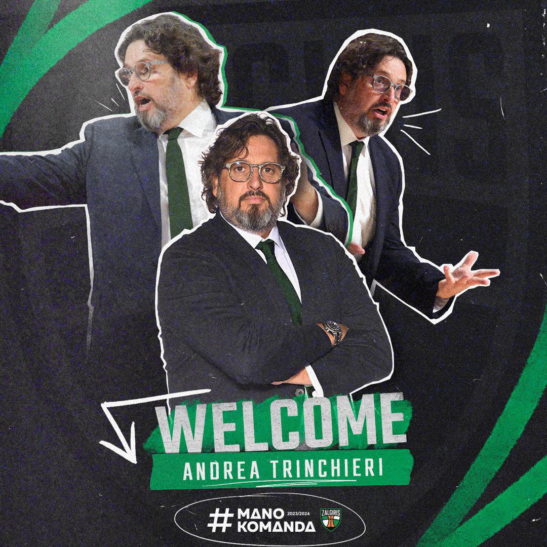 Andrea Trinchieri, nuevo entrenador del Zalgiris Kaunas
