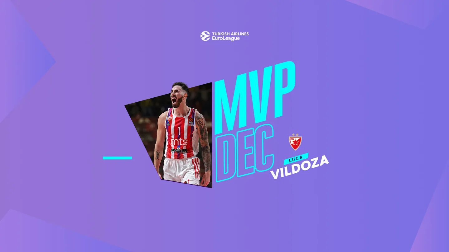 MVP de diciembre EuroLeague: Luca Vildoza, Crvena Zvezda Meridianbet Belgrado