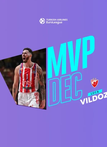 MVP de diciembre EuroLeague: Luca Vildoza, Crvena Zvezda Meridianbet Belgrado