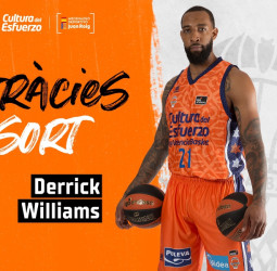 Derrick Williams finaliza su contrato con Valencia Basket