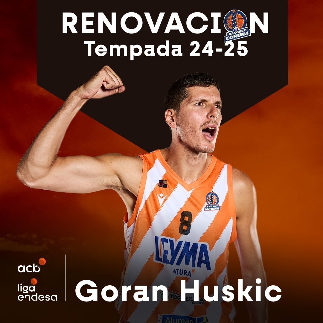El Leyma Básquet Coruña anuncia la renovación de Goran Huskic