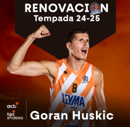 El Leyma Básquet Coruña anuncia la renovación de Goran Huskic