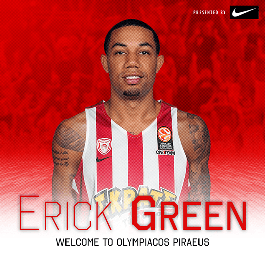 El Olympiacos anuncia el fichaje de Erick Green