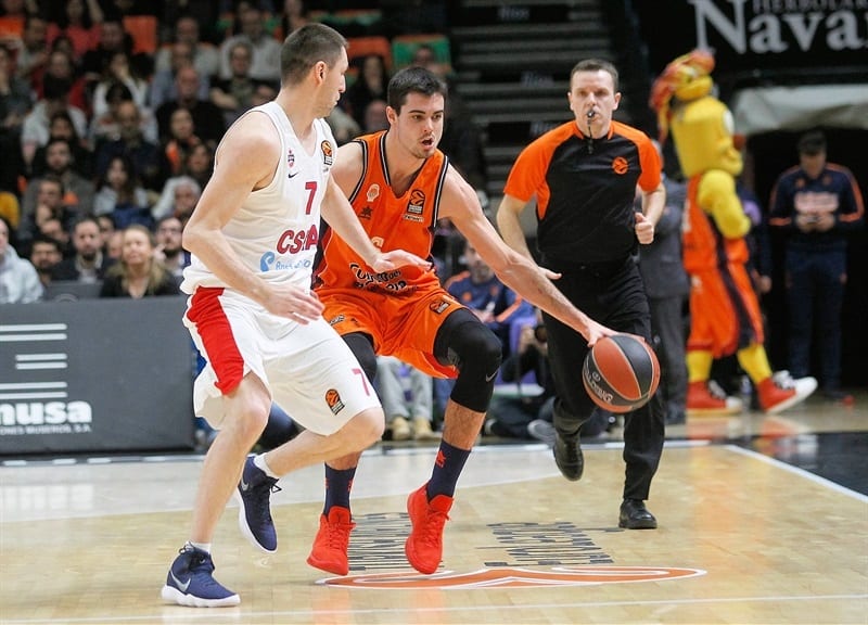 Un buen Valencia Basket tumba a un CSKA que pagó la falta de interiores (103-99)