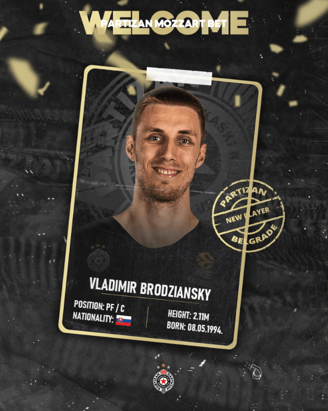 El Partizan anuncia el fichaje de Vladimir Brodziansky