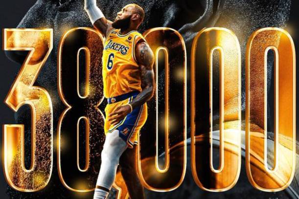 LeBron James, 38.000 y subiendo