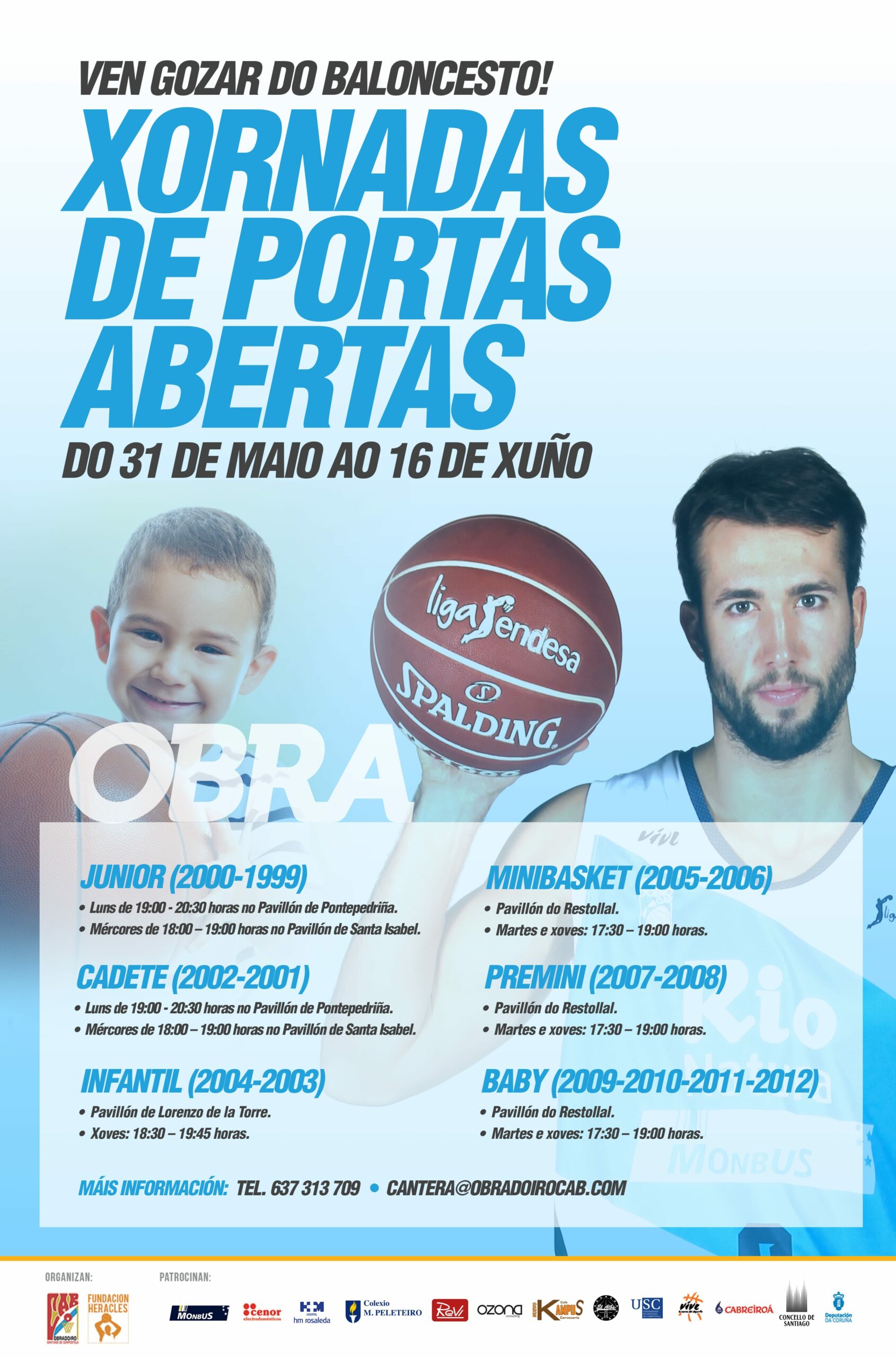 Los equipos más jóvenes de la cantera del Obradoiro CAB ponen fin a una divertida temporada