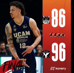 Valencia queda K.O. con un gran golpe de Murcia (84-96, 0-1)