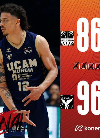 Valencia queda K.O. con un gran golpe de Murcia (84-96, 0-1)