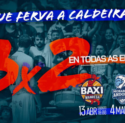 El Monbus Obradoiro ofrece una promoción de 3x2 para animar al equipo en los tres últimos partidos de liga
