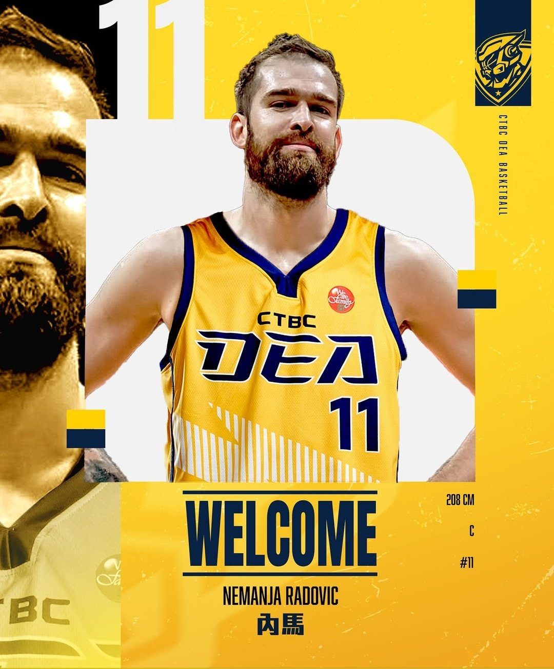 Nemanja Radovic se une al New Taipei CTBC DEA y coincidirá con Marko Todorovic