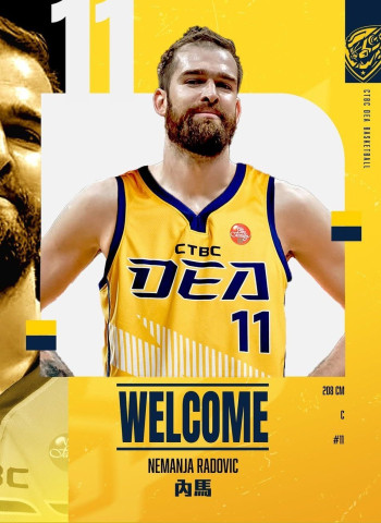 Nemanja Radovic se une al New Taipei CTBC DEA y coincidirá con Marko Todorovic