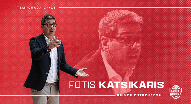 Fotis Katsikaris seguirá siendo el entrenador del Bàsquet Girona