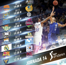 Toda la información de la jornada 14 de la liga Endesa