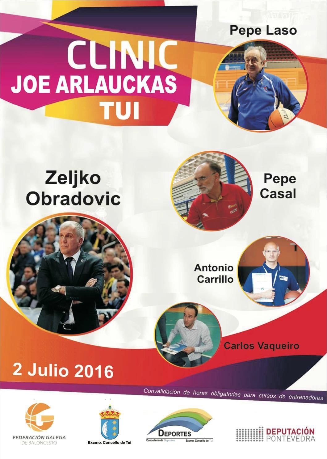 Zeljko Obradovic impartirá un Clínic de baloncesto en Tui