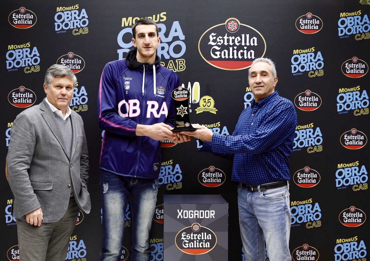 Dejan Kravic elegido Jugador Estrella Galicia del mes de octubre