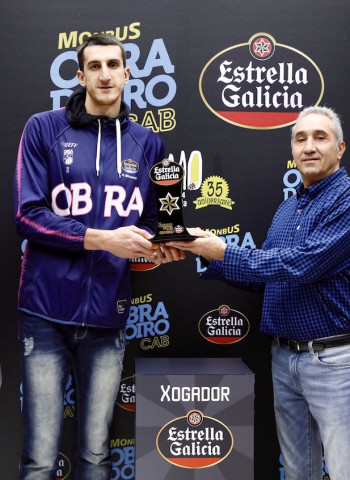 Dejan Kravic elegido Jugador Estrella Galicia del mes de octubre