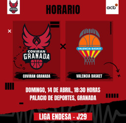 El Coviran Granada recibe al Valencia Basket en el Palacio