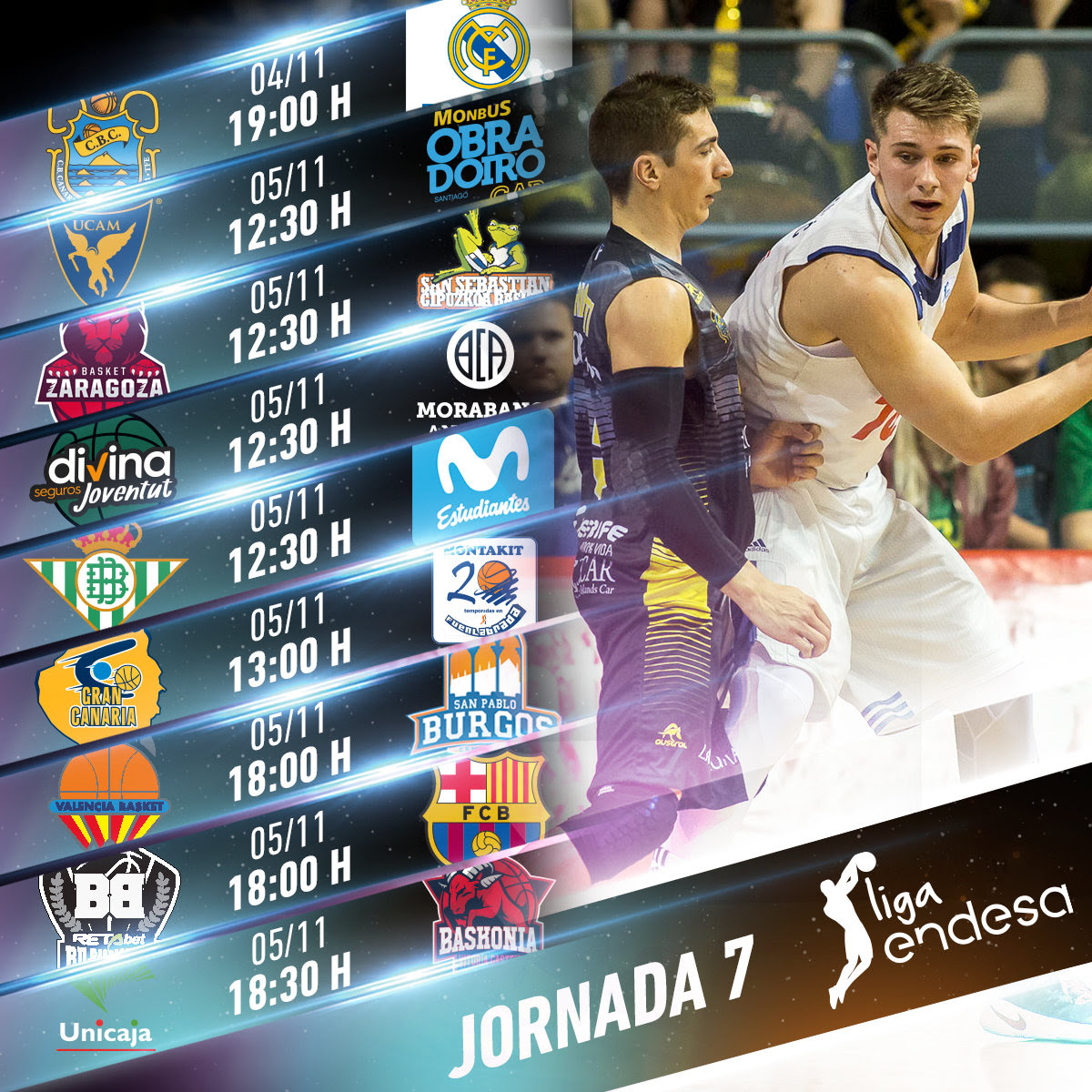 Toda la información de la jornada 7 de la Liga Endesa