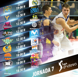 Toda la información de la jornada 7 de la Liga Endesa