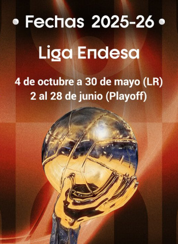 Las fechas de la temporada 2025-26