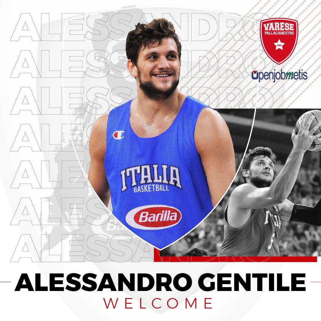 El Varese anuncia el fichaje de Alessandro Gentile