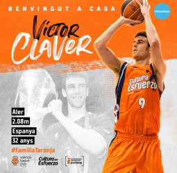 Víctor Claver vuelve a casa para su segunda etapa en Valencia Basket