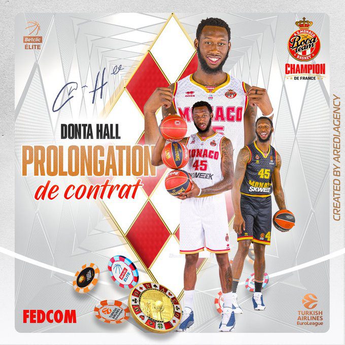 Donta Hall, un año más en el AS Mónaco