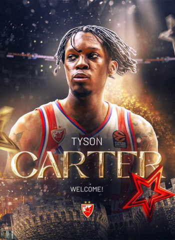 Tyson Carter regresa a la Euroliga de la mano del Crvena Zvezda