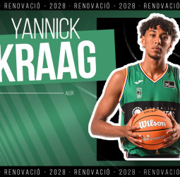 La polivalencia y proyección de Yannick Kraag continuarán al servicio de la Penya