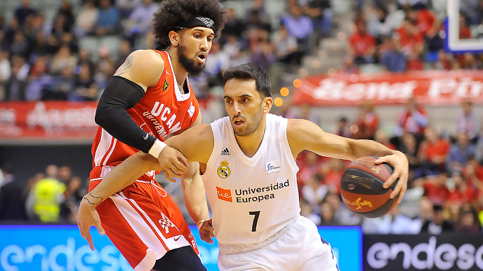 El Real Madrid gana en Murcia y será cabeza de serie en el Playoff (80-82)
