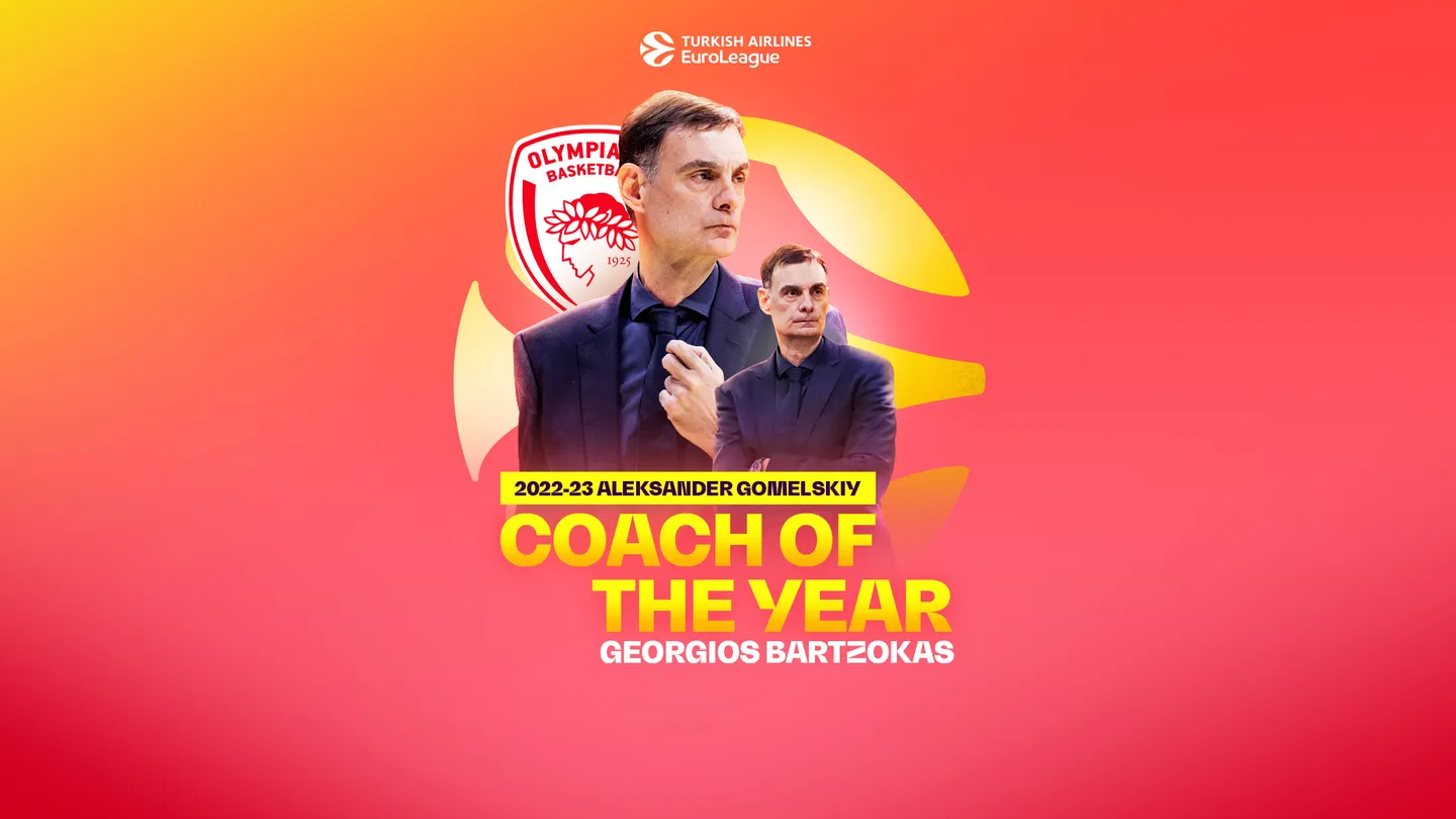 Entrenador del año EuroLeague: Georgios Bartzokas, Olympiacos Piraeus