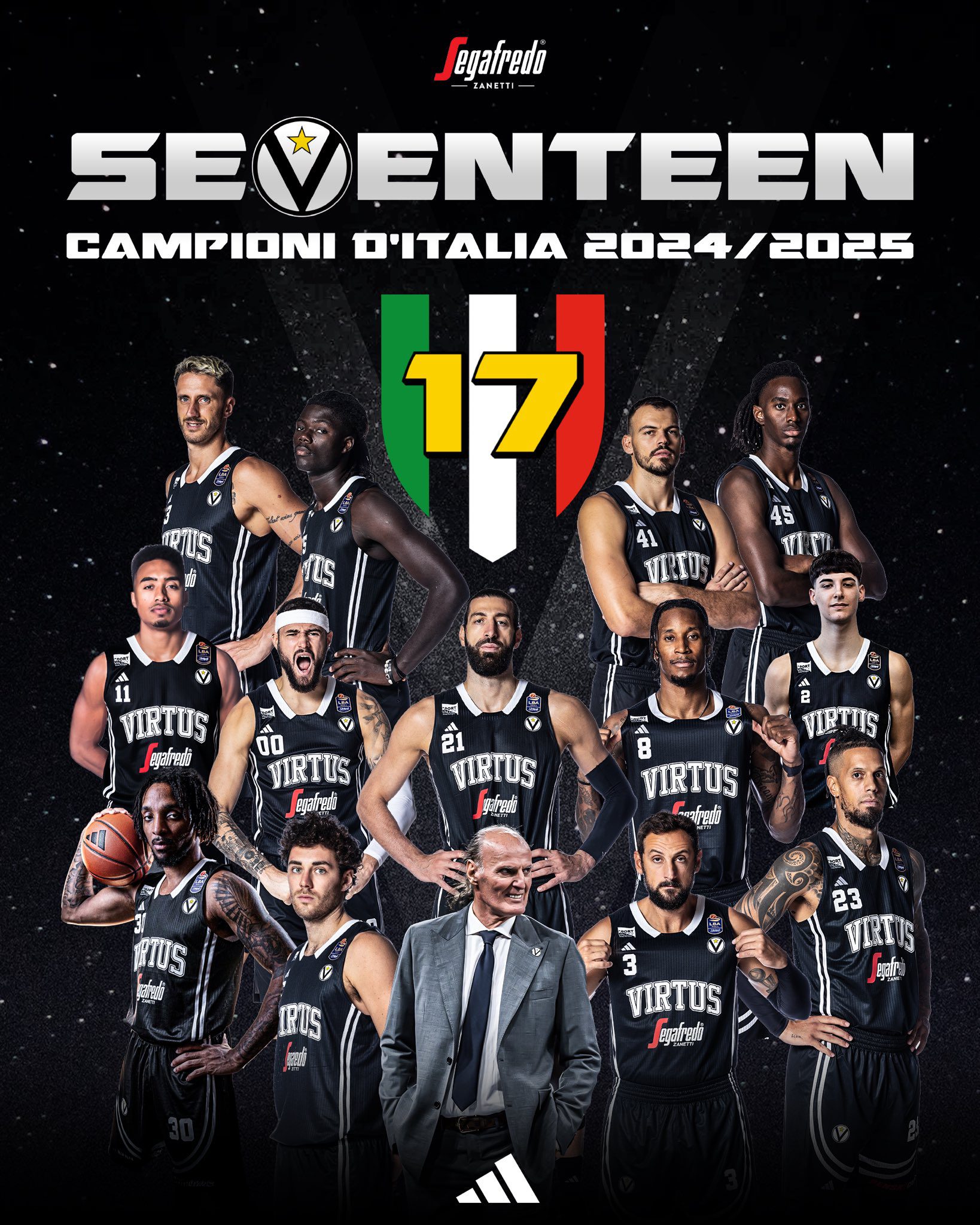 Virtus Bologna aplasta a Brescia y conquista su 17.º título de Lega italiana
