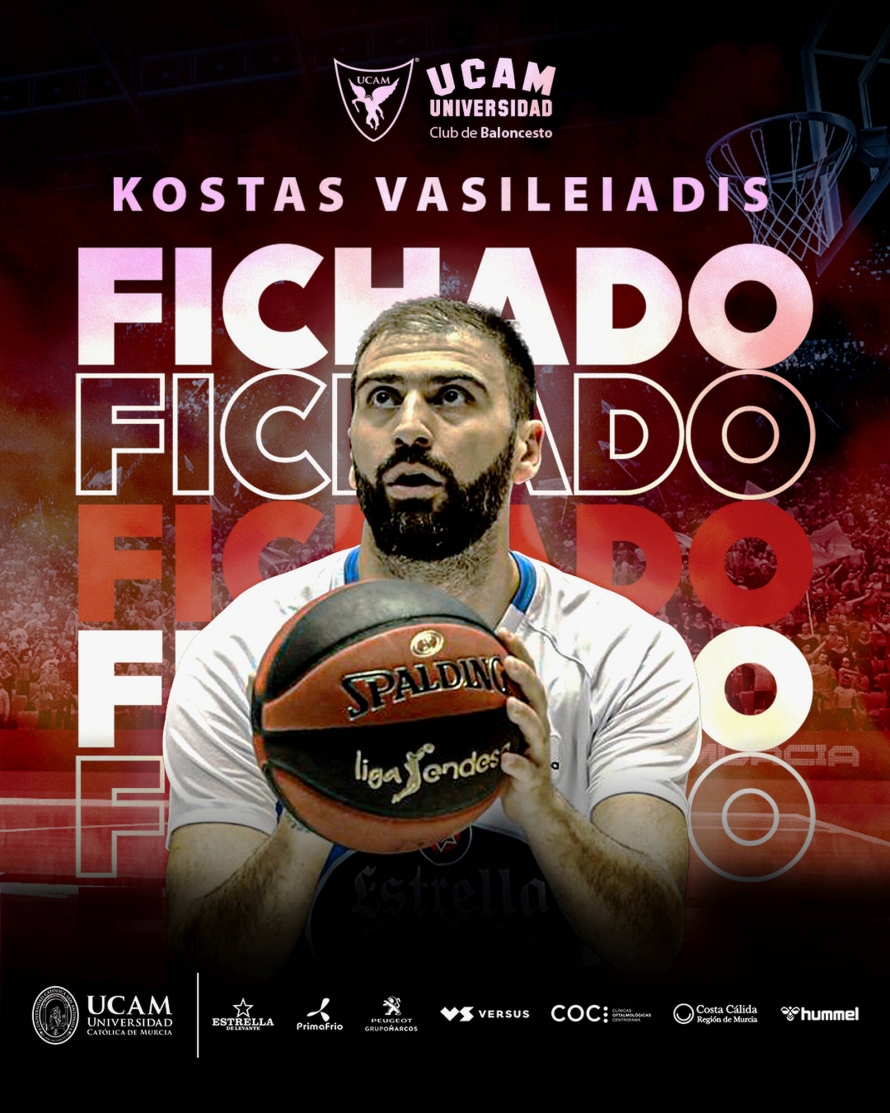 Kostas Vasileiadis nuevo jugador del UCAM Murcia