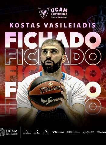 Kostas Vasileiadis nuevo jugador del UCAM Murcia