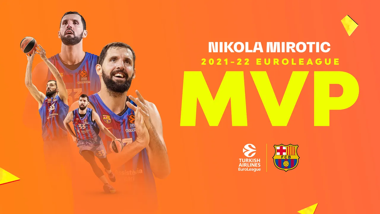 MVP de la Euroliga 2021-22: Nikola Mirotic, FC Barcelona