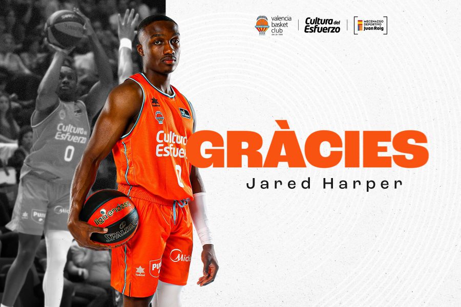 Jared Harper finaliza su contrato con Valencia Basket