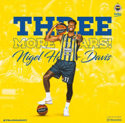 Nigel Hayes-Davis, tres temporadas más en el Fenerbahce